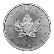 2026 1 oz Canadian Silver Maple Leaf Coin BU
