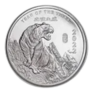 1 oz Silver Round - APMEX (2022 Year of the Tiger)