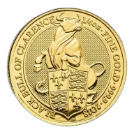 The Queen's Beasts 1/4 oz. Gold Bullion 2018 The Bull