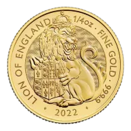 2022 1/4 oz British Gold Coin Tudor Beast Lion of England (BU)