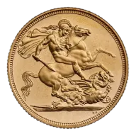 Pre-Owned UK Quarter Sovereign Gold Coin - Mixed Dates