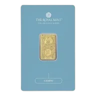 Zodiac Gemini 5g Gold Bullion Minted Bar