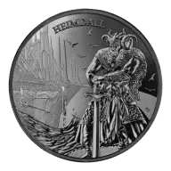 Ragnarök: Heimdall 1 Ounce of Silver 2025 (Black Silver)