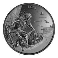 Ragnarök: Loki 1 oz Silver 2025 (Black Silver)