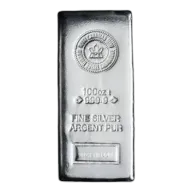 100 oz Royal Canadian Mint (RCM) Silver Bar