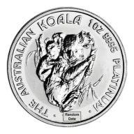 Australia Platinum Koala (1 oz) $100 - BU - Random Date