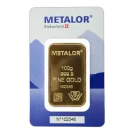 100g Gold Bar | Metalor