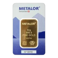 50g Gold Bar | Metalor