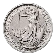 2019 1 oz Silver Britannia Coin BU