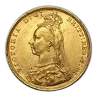1887-1893-M Australia Gold Sovereign Victoria Jubilee AU