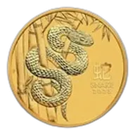2025 Australia 1/2 oz Gold Lunar Snake BU (Series III)
