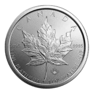 1 oz Canadian Platinum Maple Leaf Coin - Random Year
