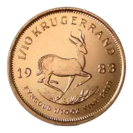 1/10 oz South African Mint Krugerrand Gold Coin