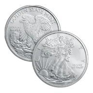 2 oz Walking Liberty Silver Round