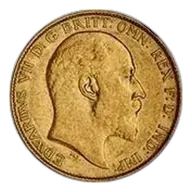 Gold Half Sovereign Best Value - Edward VII Bullion Coin