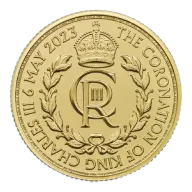 Pre-Owned 2023 UK King Charles III Coronation 1/4oz Gold Coin
