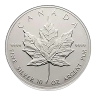 10 oz 1998 $50 The Silver Maple Leaf, 10th Anniversary - Pure Silver Coin