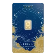 0.5g Zodiac Libra Gold Bar