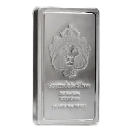 Scottsdale Stacker 10 oz Silver Bar - 0.999 Fine Silver, Iconic Lion Design
