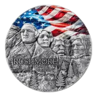 Ghana Rushmore Special Edition 2 oz Silver 2024 High Relief Antique Finish