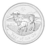 Pre-Owned 1 oz Lunar Silver Coin
