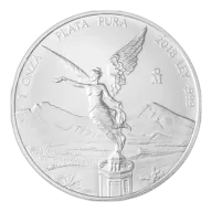 1 oz Silver Coin - Mexican Libertad - Backdated / Pre Owned - Mexican Mint - .999 Ag