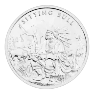 Pre-Owned Pinehurst Legendary Warriors: Sitting Bull 1oz Silver Round