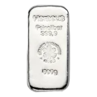 500g Silver Bar | Heraeus - cast