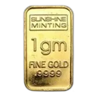 1 gram Gold Bar - Secondary Market