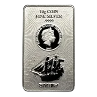 10g Silver Coin Bar Cook Islands | margin scheme
