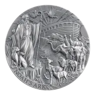 Cameroon Bible Stories Noah's Ark 2 oz Silver 2025 High Relief Antique Finish