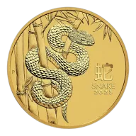 2025 Australia 1 oz Gold Lunar Snake BU (Series III)