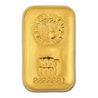 100 gram Gold Bar - Perth Mint (Cast, Serialized)
