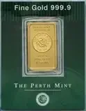 10g Gold Bar Perth Mint Swan - Pre-Owned