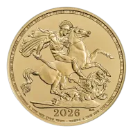 2026 UK 'Yellow Gold' Full Sovereign Gold Coin