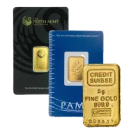 5 Gram Gold Bar (0.16075 ozs - Mint of Our Choice)