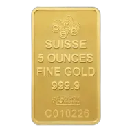 PAMP Suisse 5 oz Fortuna Minted Gold Bullion Bar - Pre-Owned