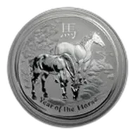 2014 Australia 1 kilo Silver Lunar Horse BU (SII)