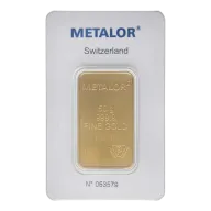 Metalor 50g Minted Gold Bullion Bar
