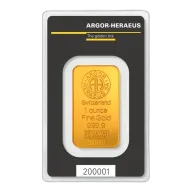 1 oz Gold Argor-Heraeus Kinebar