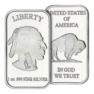 1 oz Silver Buffalo Bar