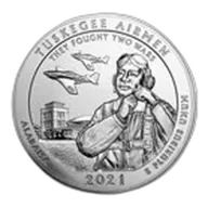 2021 5 oz Silver ATB Tuskegee Airmen National Historic Site, AL