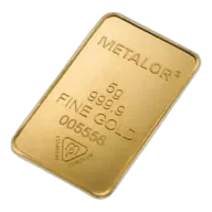 5 Gram Metalor Gold Bar