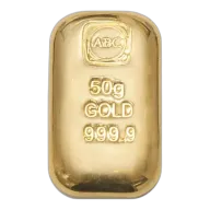 50g ABC Cast Bar Gold Bar