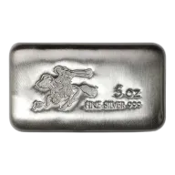 5 oz SilverTowne Pony Silver Bar