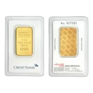 1 Oz Gold Bar - Credit Suisse (In Assay Card)