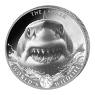 Silver Coin Congo: World's Wildlife - Shark 1 oz Silver 2026