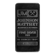 10 oz Johnson Matthey Silver Bar