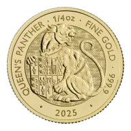 2025 Tudor Beasts Queen's Panther 1/4oz Gold Coin