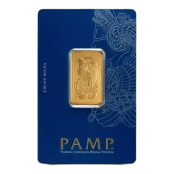 1/2oz PAMP Gold Bar - Fortuna